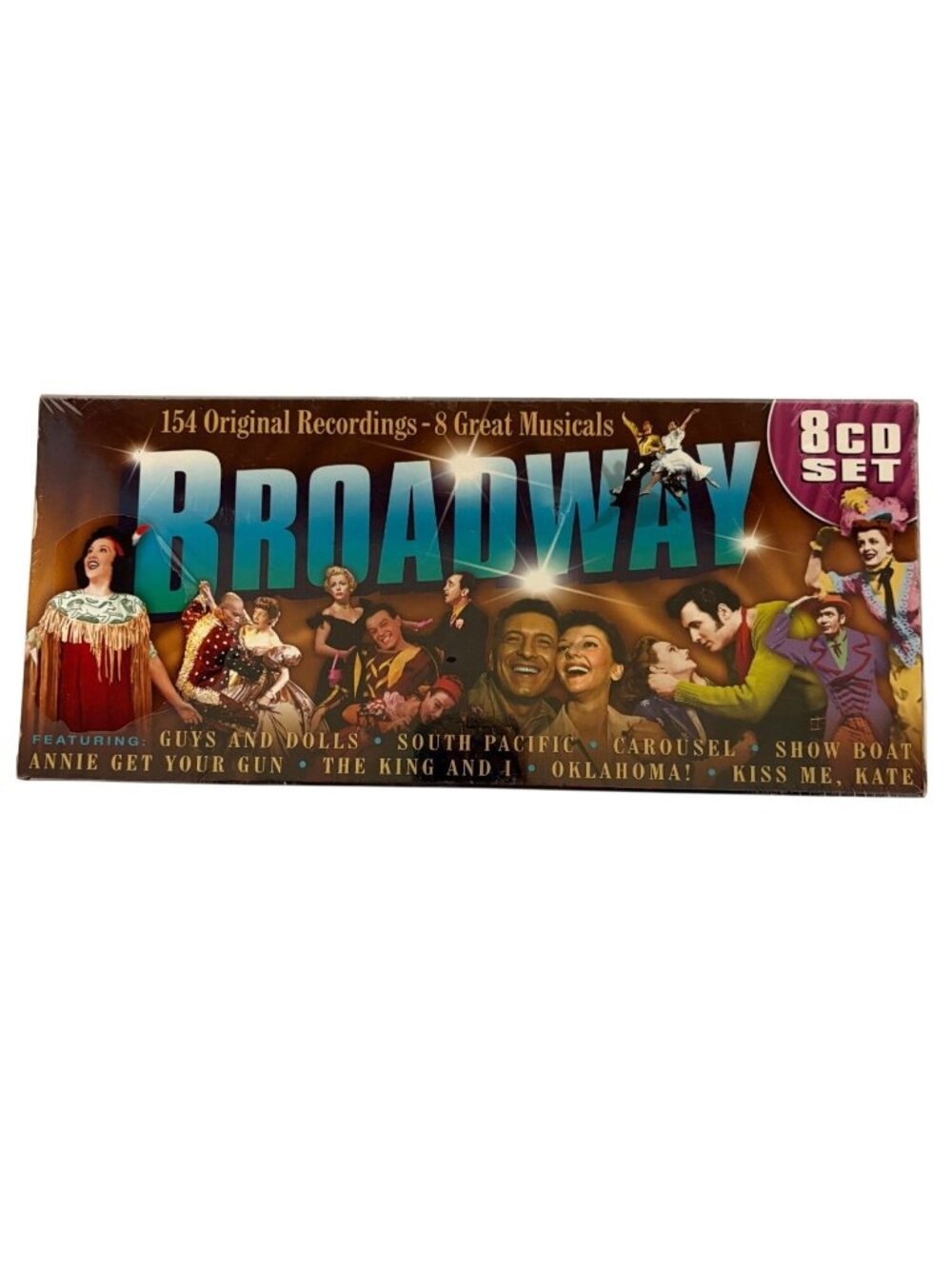 Broadway 8 CD Set 154 Original Recordings 8 Great Musicals NEW Sealed